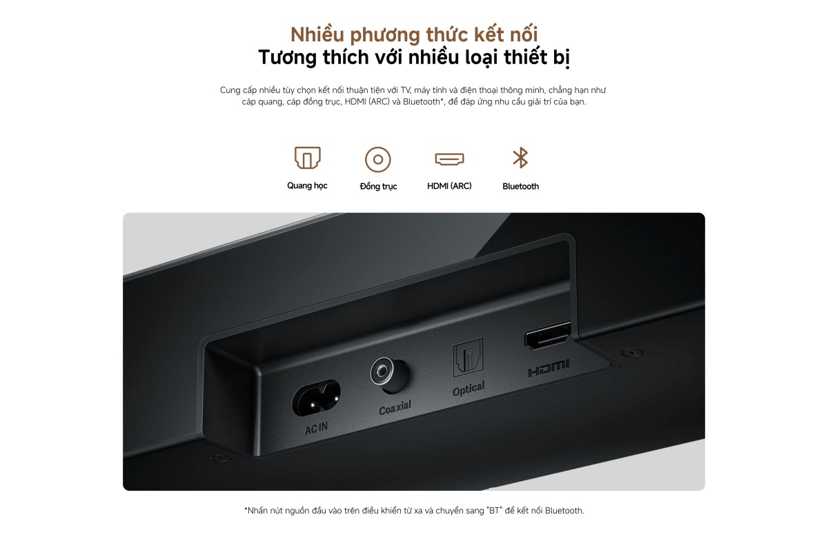 Xiaomi Soundbar Pro 2.0 ch - Bluetooth 5.3 - Công suất 84W