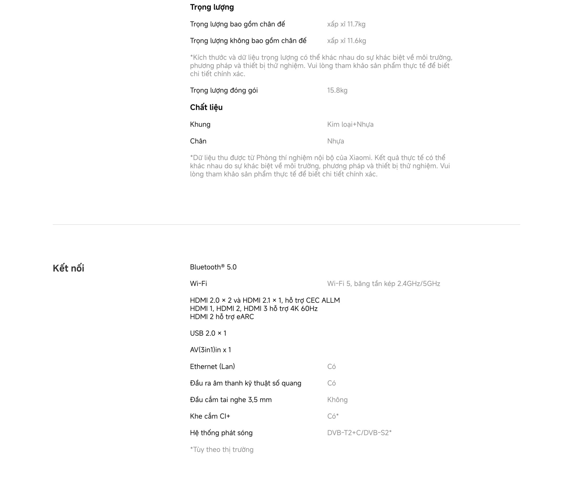 Xiaomi TV S Mini LED 55 2026 | 55 Inch – QD-Mini LED – 4K/60Hz – 2GB/32GB