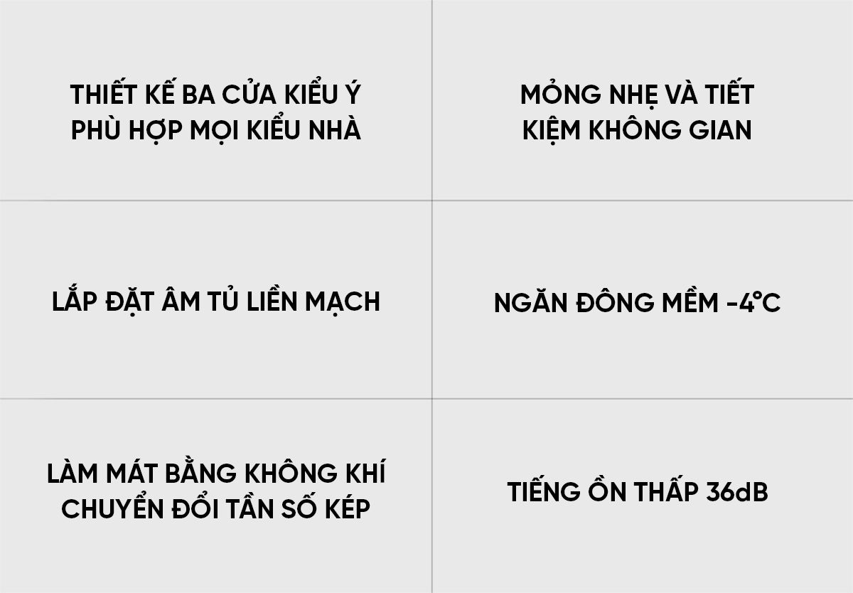 Tủ lạnh MiniJ Retro 402L thiết kế 3 cửa