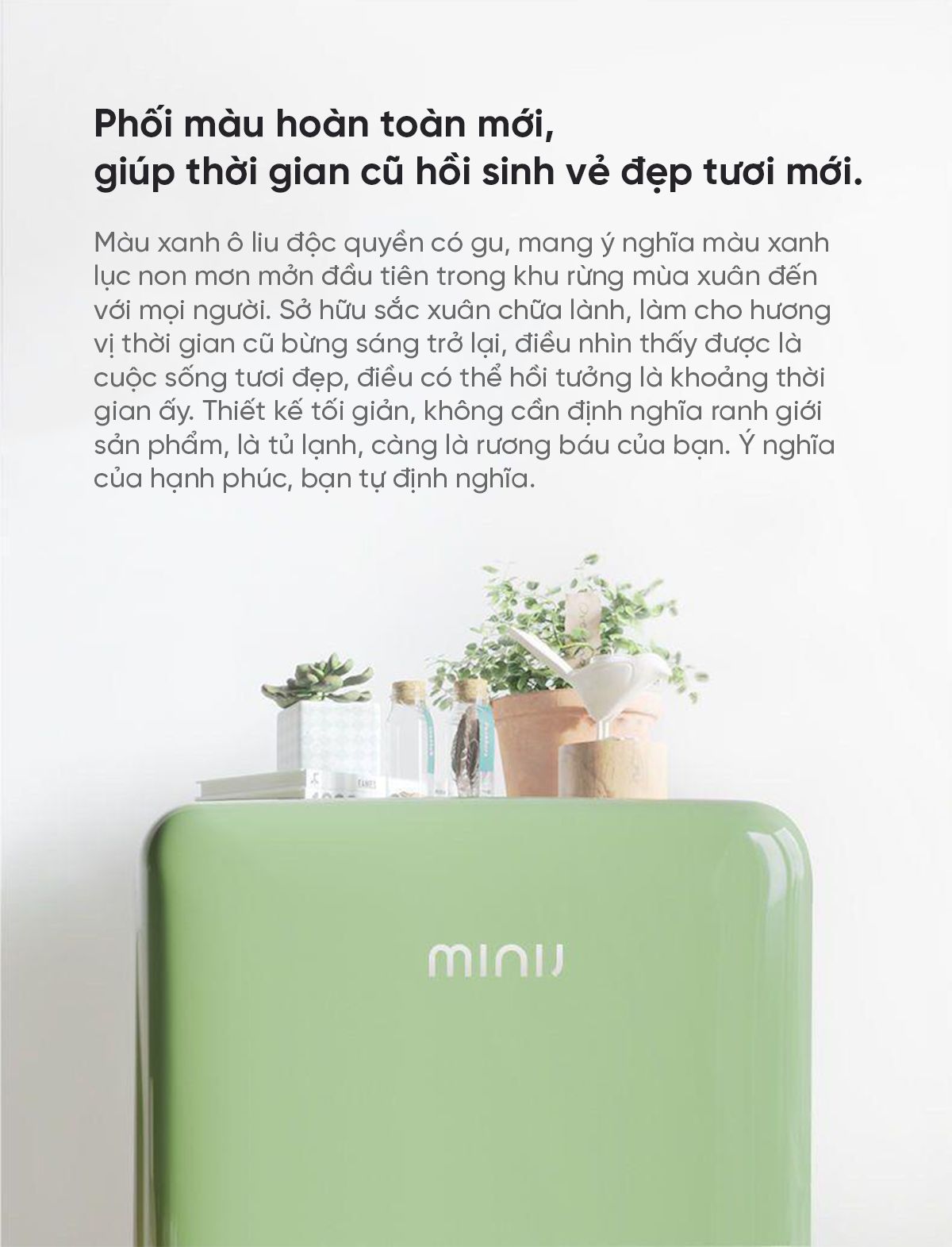 Tủ lạnh MiniJ Retro 121L nhỏ gọn thiết kế cổ điển