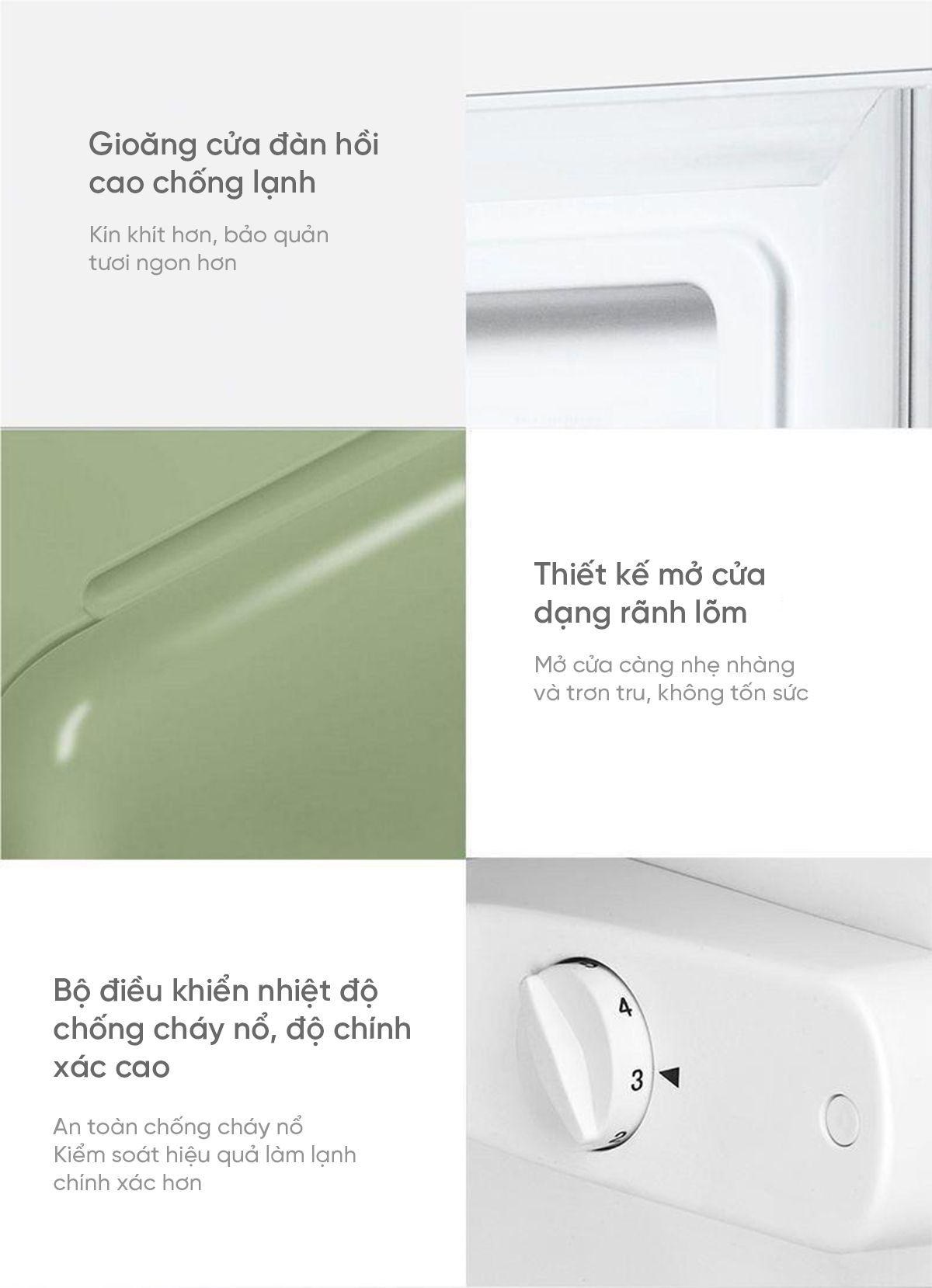 Tủ lạnh MiniJ Retro 121L nhỏ gọn thiết kế cổ điển
