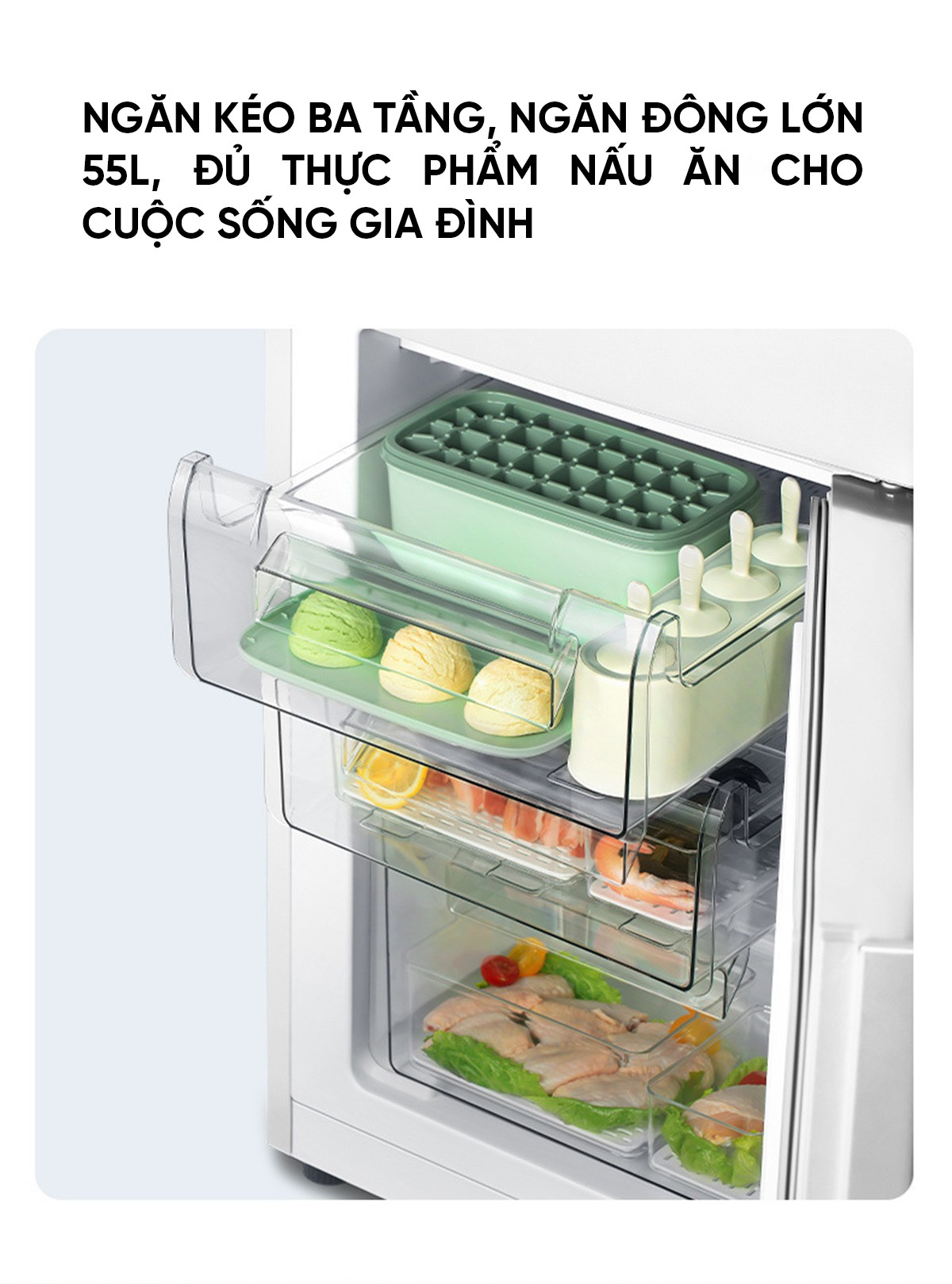 Tủ lạnh 2 cánh Xiaomi Mijia 175L thiết kế nhỏ gọn và tiết kiệm điện hiệu quả