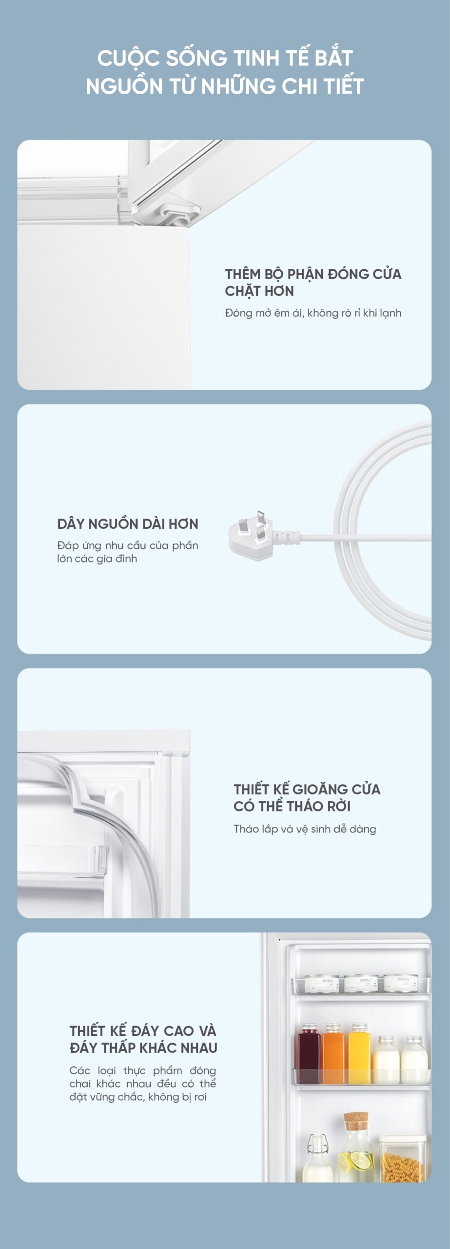 Tủ lạnh 2 cánh Xiaomi Mijia 175L thiết kế nhỏ gọn và tiết kiệm điện hiệu quả