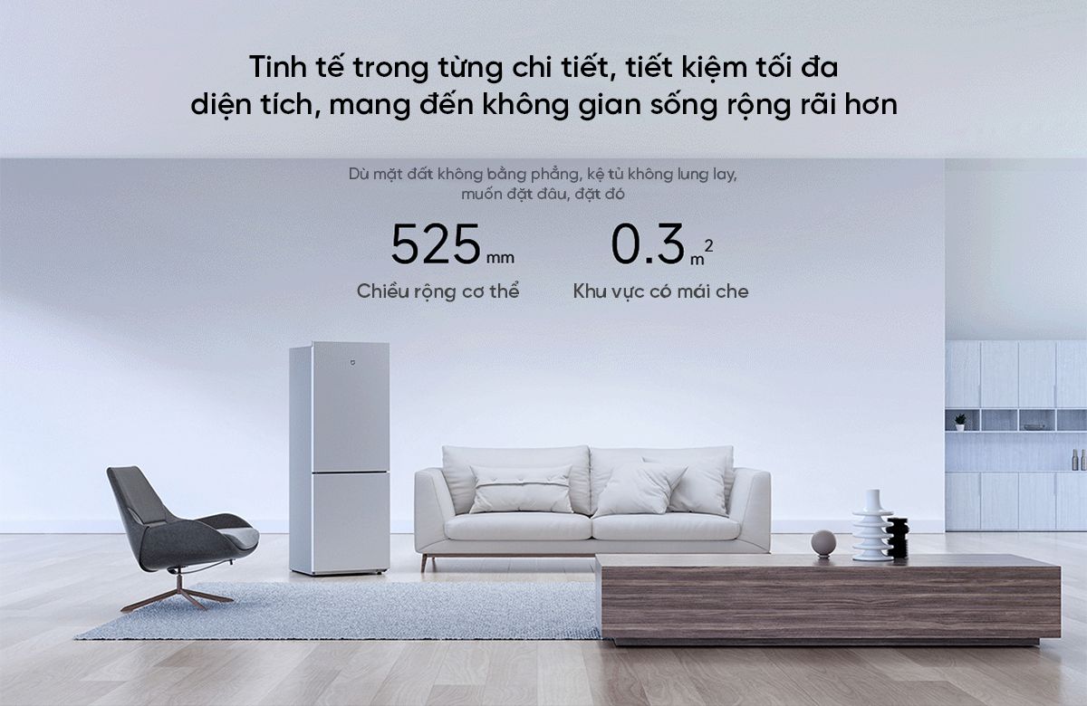 Tủ lạnh Xiaomi Mijia 185L tiết kiệm điện hiệu quả