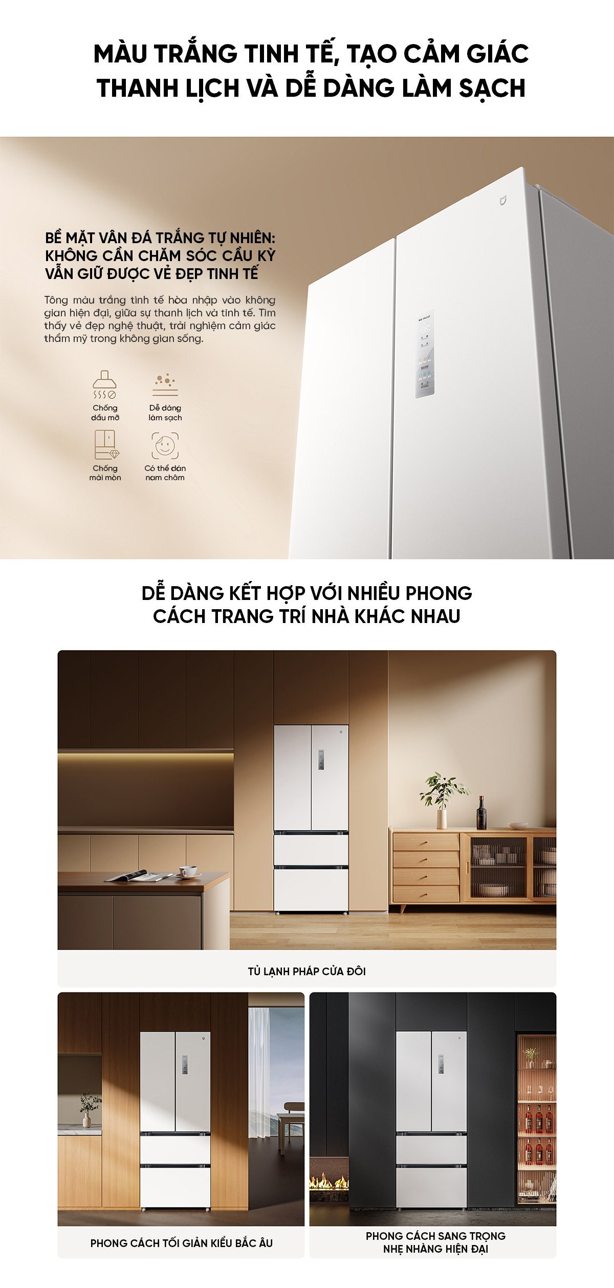 Tủ lạnh kiểu Pháp Xiaomi Mijia 439L thiết kế kiếu Pháp, ngăn chứa siêu lớn