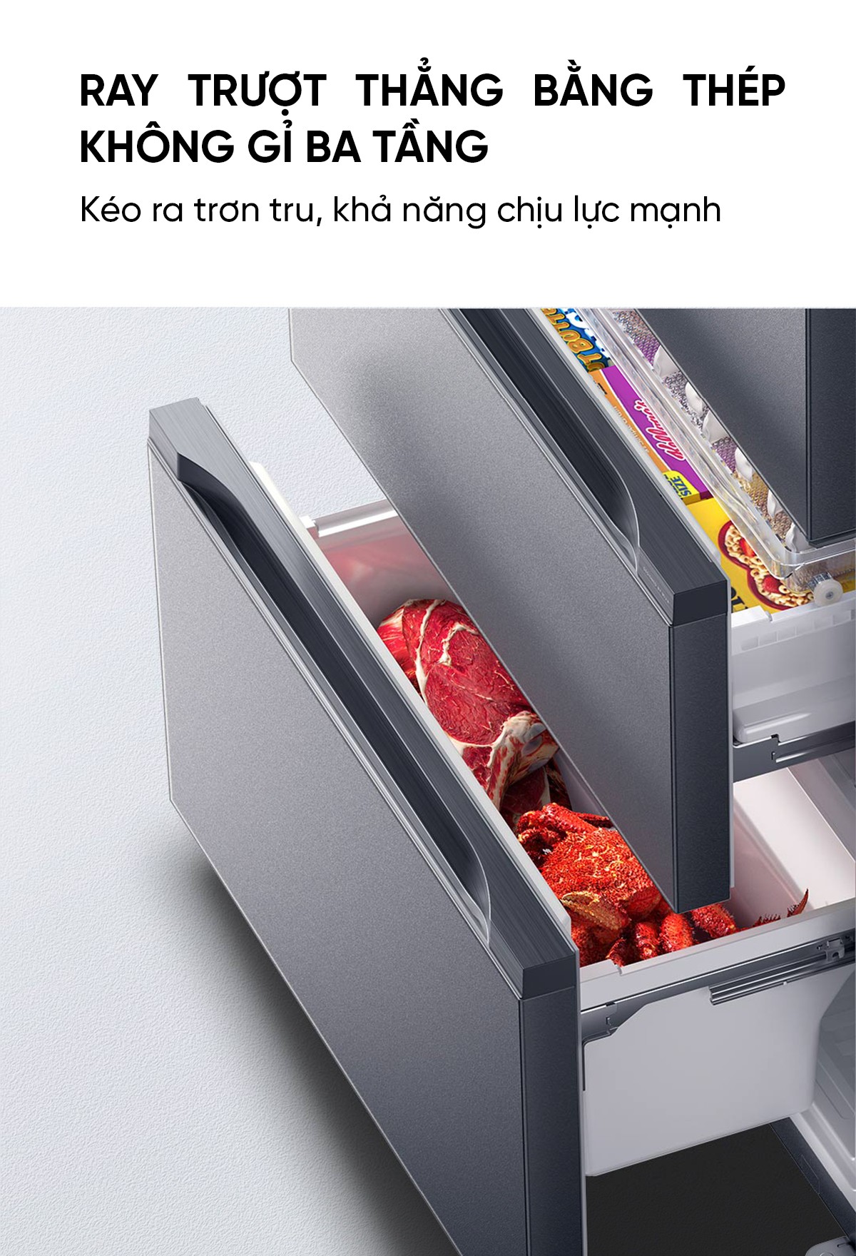 Tủ lạnh Xiaomi Mijia 513L Pro 2026, kiểu Pháp, làm lạnh kép