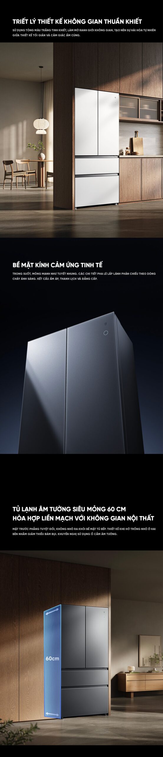 Tủ lạnh Xiaomi Mijia 560L 2026, kiểu Pháp, làm đá tự động