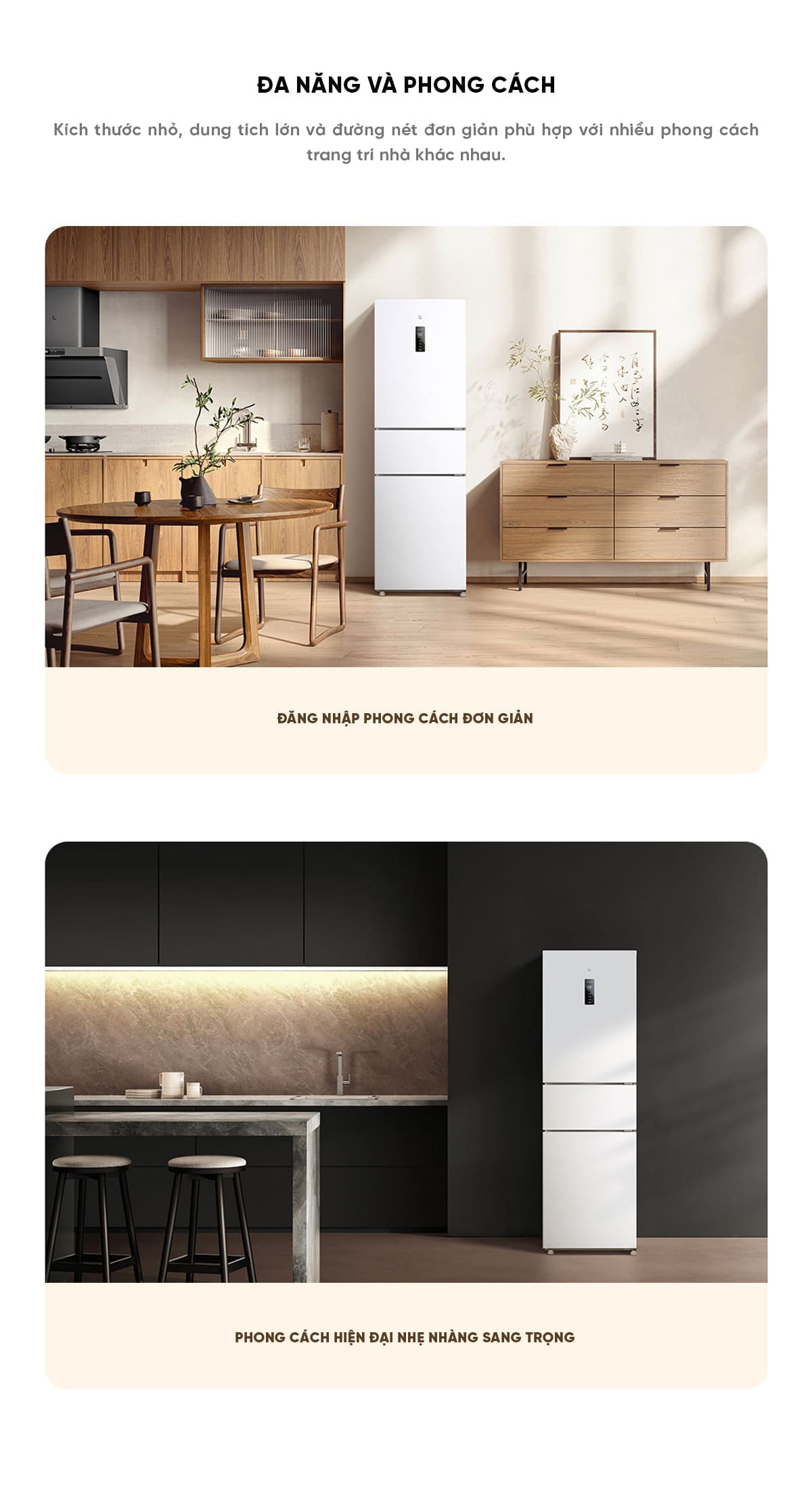 Tủ lạnh Xiaomi Mijia 271L thiết kế nhỏ gọn linh hoạt