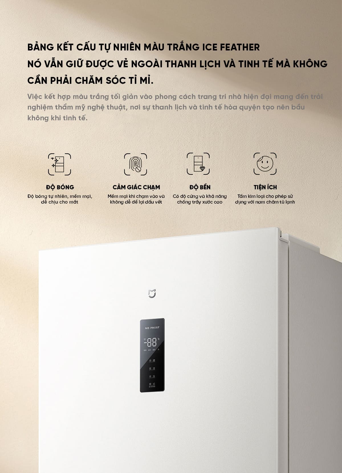 Tủ lạnh Xiaomi Mijia 271L thiết kế nhỏ gọn linh hoạt